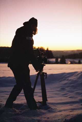 Mondlicht Film bei der Arbeit