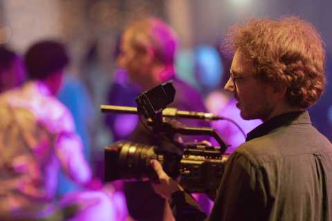 Mondlicht Film bei der Arbeit