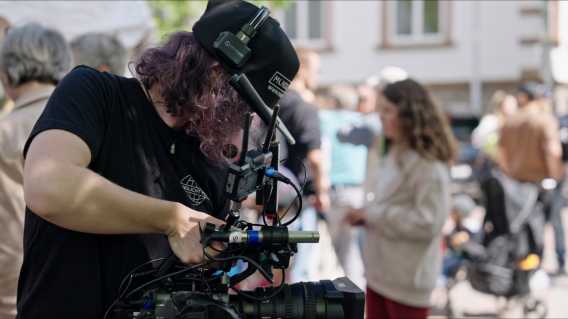 Mondlicht Film bei der Arbeit