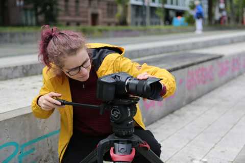 Mondlicht Film bei der Arbeit