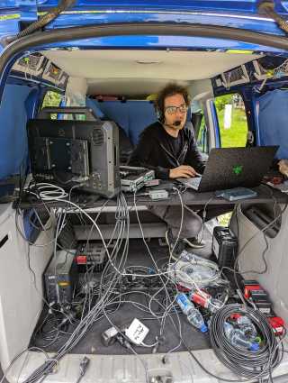 Mondlicht Film bei der Arbeit