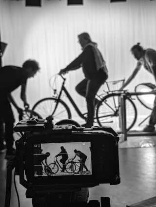 Mondlicht Film bei der Arbeit