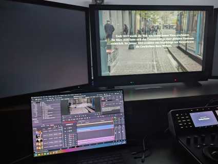 Mondlicht Film bei der Arbeit