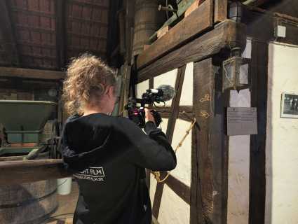Mondlicht Film bei der Arbeit