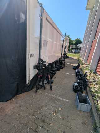 Mondlicht Film bei der Arbeit