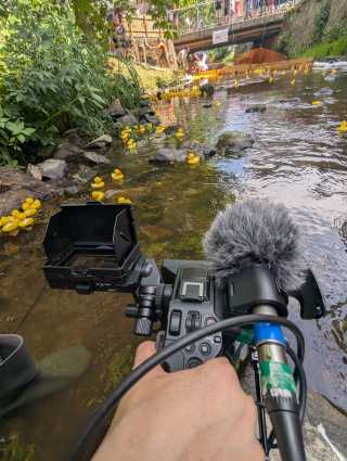 Mondlicht Film bei der Arbeit