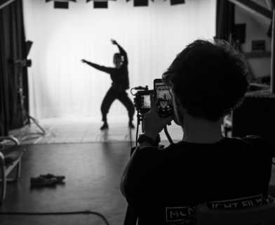 Mondlicht Film bei der Arbeit