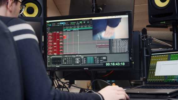 Mondlicht Film bei der Arbeit