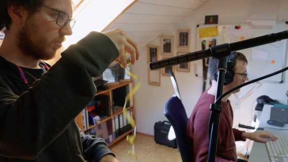 Mondlicht Film bei der Arbeit