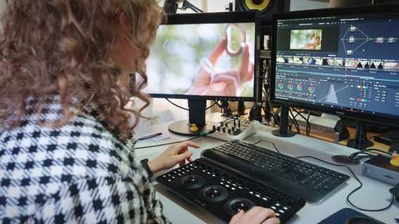 Mondlicht Film bei der Arbeit