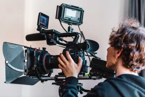 Mondlicht Film bei der Arbeit